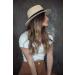 Pineapple&Star Sun Straw Fedora Beach Hat UPF50+ Unisex Beige Small - Buy Online on SooperMarket.com