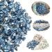 Yew & Tulip Natural Crushed Shells Chips 32oz (2 lbs) Irregular Mother of Pearl Mosaic Fragments for Home D cor Vase Filler Crafts Wedding DIY (32 oz (2 lbs) Dark Blue) 2 lb (32 oz) Dark Blue