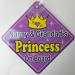 Swirl Nanny & Grandad's Little Princess On Board Car Window Sign - Buy Online on SooperMarket.com