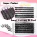 HxyGogo DIY Wispy Fluffy Lash Clusters 280 pcs - 8-16MM D Curl Individual Lashes - Reusable Home Eyelash Extensions - Natural Look - Buy Online on SooperMarket.com