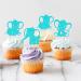 24pcs Blue Elephant Cupcake Toppers It Is A Boy Baby Shower Cupcake Picks Decoration Baby Boy Birthday Party Supplies Blue02 - Buy Online on SooperMarket.com