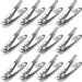 12 Pcs Slanted Edge Nail Clippers Metal Side Cuticle Clippers for Nails Cutting Curved Nail Edge Trimmer Cutter Angled Travel Pedicure Manicure Tool