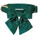 Lionet paws dog collar fly - comfortable silk dog collar with removable fly for large dogs neck 40-60cm l collision & fly (1 Pack) green