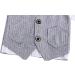 AmzBarley Baby Boys Gentleman Suit | Long/Short Sleeve Shirt Pants Vest Bowtie Tuxedo Romper | Grey | 1-2 Years - Buy Online on SooperMarket.com