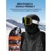 AstroAI Balaclava Ski Mask - Winter Fleece Thermal Face Mask for Men and Women - Windproof, Breathable, Cold Weather Gear for Skiing, Riding, Snowboarding - Black Medium - Buy Online on SooperMarket.com