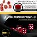 Harbor Loot Red Dice Shaker Cup with Matching Set of 6 Translucent Dice - Buy Online on SooperMarket.com