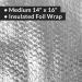 Oasis Supply Pre-Cut Insulated Foil Sandwich Wrap Sheets - 100 Count, 14x16 Inch - Grease-Resistant for Hot Food Items - Buy Online on SooperMarket.com