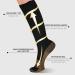 Sainberth 4 Pairs Copper Compression Socks 15-20mmHg for Men and Women - Black Athletic Support Stockings 8-14 - Buy Online on SooperMarket.com