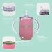 10 Oz Stainless Steel Kids Sippy Cup Tumbler - Double Wall, Vacuum Insulated, BPA Free - No Leak, No Spill - Silver - Buy Online on SooperMarket.com