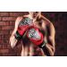 Defy Sports Premium Faux Leather Kickboxing Gloves | Gel Infused with Thumb Support | Skull Design Red 10 oz | Men and Women - Buy Online on SooperMarket.com