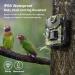 1520P 20MP Trail Camera with 120 Wide-Angle Motion Sensor, 0.2s Trigger Time, 940nm No Glow, IP66 Waterproof - Wildlife Game Camera for Monitoring - Green - Buy Online on SooperMarket.com