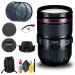 Canon EF 24-105mm f/4L is II USM Lens (1380C002) + Filter Kit + Cap Keeper + Cleaning Kit + More (Renewed)