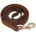 Logical Leather 4 Foot Dog Leash - Best for Training - Heavy Full Grain Leather Lead - Brown 4 Foot Brown