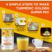 Organic Veda Turmeric Golden Super Milk Latte Mix - USDA Certified, High Curcumin & Ayurvedic Herbs for Energy, Focus & Immune Support - 8 oz - Buy Online on SooperMarket.com