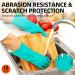 VGO 10 Pairs Reusable Household Gloves - Nitrile Latex-Free Waterproof Kitchen & Gardening Gloves (L Green) - Durable Dishwashing & Cleaning Gloves - Buy Online on SooperMarket.com