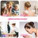 Rhinestone Double Flower Hair Clip Set - 8 Pieces | Crystal Glitter Hair Accessories for Women and Girls - Buy Online on SooperMarket.com
