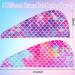 2 Pack Microfiber Hair Towel Wrap for Kids & Women - Super Absorbent & Quick Dry Hair Turban for Curly, Long, Thick Hair - Anti-Frizz Twisty Hair Towel - Mermaid Design - Buy Online on SooperMarket.com
