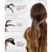 5PCS Rhinestone French Hair Clips for Women | Strong Hold Curved Claw Clips | No Slip Design | Medium Size 3.74 | Ideal for Thick Hair - Buy Online on SooperMarket.com