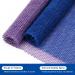 Windspeed 2Pcs African Body Exfoliating Net - Deep Cleaning Bath Sponge for Men and Women - Shower Scrubber - Stocking Stuffer - 80x30cm - Blue + Purple - Buy Online on SooperMarket.com
