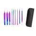 9PCS Blackhead Remover Tool Kit Professional Pimple Popper Tool -Treatment for Pimples Blackheads Blemish Zit Removing Forehead and Nose(Colorful)