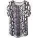 Women's Sexy Cold Shoulder Tie Dye Top - Gray, XX-Large - Buy Online on SooperMarket.com