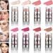 DELISOUL 8 Colors Cream Blush Stick Shimmer Highlighter Stick Matte Contour Stick Face Bronzer Illuminator Blusher Makeup Palette For Cheeks Lips Eyes Long Lasting Foundation Makeup Set 03
