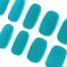 DANNI & TONI 28 Stickers Semi Cured Nail Wraps Soft Self-Adhesive Gel Nail Stickers(Aquamarine) Metallic Mirror Salon-Quality Gel Nail Polish Strips Manicure Stickers Set