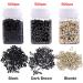 Duufin Hair Extensions Kit â€“ 1500 Micro Link Rings Beads + Tools (Black, Blonde, Dark Brown) - Buy Online on SooperMarket.com