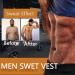 BODYSUNER Sauna Sweat Vest for Men | Waist Trainer Compression Tank Top | Blue L/XL - Buy Online on SooperMarket.com