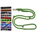 Dog linen large dogs up to 80 kg double linen jumbo 2.40m / 2.80m / 3.50m / 5m adjustable exercise line / guide in 17 different fabulas very stable (2.80m 4-fold black-neon green) 2.80m 4-fold black-neon green
