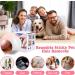 Foot Roll Reusable Clean Ball - Washable Lint Roller & Hair Remover for Pet Fur - Pocket Size Sticky Roller in Pink | International Shipping Available - Buy Online on SooperMarket.com
