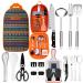 Camping Kitchen Equipment Camping Cooking Utensils Set Portable Picnic Cookware Bag Campfire Barbecue Appliances Essential Gadgets and Accessories Suitable for Tent Campers, Outdoor Picnic barbecues National style color