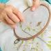 Caydo 4 Set Embroidery Hoops - Imitated Wood Display Frames for Craft Sewing and Decoration - Buy Online on SooperMarket.com