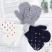 Kids Winter Warm Knitted Dinosaur Paw Star Mittens for 1-4 Year Olds - Buy Online on SooperMarket.com