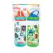 Nuby 2 Pack Iridescent Flip-it Kids On-The-Go Printed Water Bottle with Bite Proof Hard Straw - 18oz / 540 ml 18+ Months 2 pk Prints May Vary Colors May Vary - Buy Online on SooperMarket.com