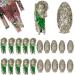 20 PCS Virgin Mary Nail Charms 3D Retro Virgen De Guadalupe Nail Decorations San Judas Nail Charms for Acrylic Nails Virgin mary/san judas-A