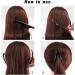 3 Pcs Banana Hair Clip Set for Women - Wave Hair Accessory in Black, Brown, Cream Amber - Buy Online on SooperMarket.com