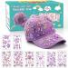 Gifts for Girls 4 5 6 7 8 9 10 Year Olds DIY Baseball Cap Girls New Year Birthday Present Decorate Your Own Baseball Cap with Glitter Gem Stickers Sun Hat Craft Kit for Girls Age 4-10 Xmas Gifts