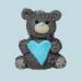 Baking Decorations 3D Baby Set in Blue Pack of 5 Heart Motifs & a Bear Sugar Figure as Sugar Decoration for Baking Cupcakes & Muffins Ideal for Baby Showers & Gender Reveal Parties - Buy Online on SooperMarket.com