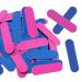 100 Pcs Mini Nail File Nail Buffer Block for Natural Nails Double-Sided Emery Board Nail File Set Professional Nail Polisher for Natural Artificial Nails in Salon Home Use