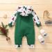 Loalirando Baby Christmas Romper Jumpsuit | My First Xmas Outfit 3-6 Months Green | Tree & Truck Design - Buy Online on SooperMarket.com