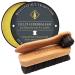 Lillis Leather Care Leather Balm Shoe Polish in a Set with Shoe Brush and Jar Brush Colorless