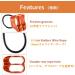 TRIWONDER ATC Belay Device - V-Grooved Micro Rescue Guide for Rock Rappelling | Red with Carabiner - Buy Online on SooperMarket.com
