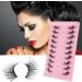 Gjinxi Half Lashes Natural Look Wispy False Eyelashes 15MM 3D Fluffy Faux Mink Lashes Wispy Cat Eye Lashes Look Like Extensions Curly Soft Fake Lashes 10 Pairs Style2 - Buy Online on SooperMarket.com