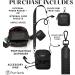Purrfects Dog Walking Bag Crossbody | Black Waterproof Dog Treat Pouch with Poop Bag Dispenser - Durable & Convenient for Training - Buy Online on SooperMarket.com