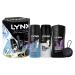LYNX All Stars Trio & Body Scrub Gift Set body wash body spray & anti-perspirant perfect for his daily routine 3 piece