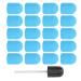 Nail Sanding Band Drill Bit with Shaft Nail Art Sanding Cap Polishing Grinding Sanding Bands Set for Home Salon Use Nail Polisher Sand Cap Nail Art Polishing Sanding Cap for Nail Drill (10 x(Blue)