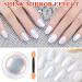 Mermaid Neon Chrome Nail Powder Kit - Gradient Glitter Pigment for Gel Nails - 2Pcs Set with Nail Sponge Brush - Nail Art Decoration - Buy Online on SooperMarket.com