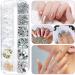 Bedazzled Butterfly Nail Charms Set - 24 Styles of Pearls, Crystals, and Gold Gems for Christmas Nail Art - DIY Nail Technician Accessories - Buy Online on SooperMarket.com