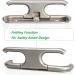 6 inch 2pcs Thorn Boat Folding Cleat with Eagle Handle, Stainless Steel - Set of 2 - Buy Online on SooperMarket.com